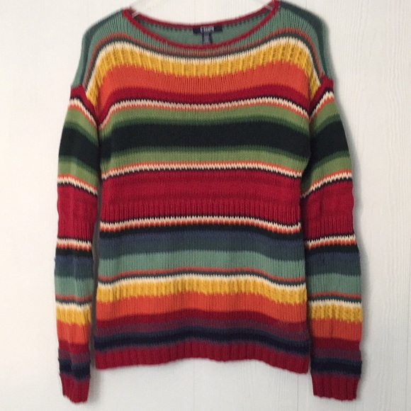 Chaps Sweaters - Chaps Sport Multi color  Sweater tunic Sz Med